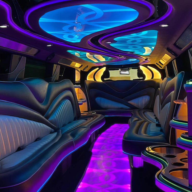 hummer limo rental interior