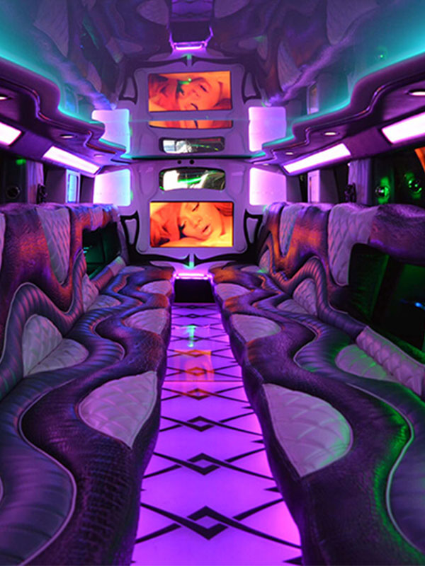 hummer limousine seating